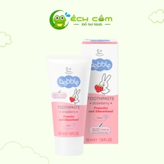 kem Đánh răng Bebble Vị Dâu 50ml 6+