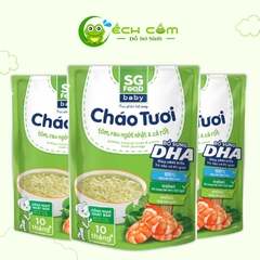 Cháo tươi baby  (tôm -rau ngót nhật _ cà rốt )
