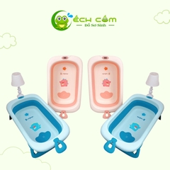 Chậu tắm G G HONPER Hình Khủng long  Kèm nhiệt Kế Kháng Khuẩn HP112