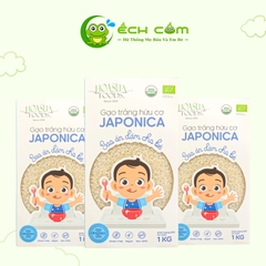 Gạo trắng Hữu Cơ  Japonica Hoa Sữa1kg