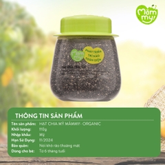 Hạt Hữu Cơ Măm my 110g hạt Chia Hữu Cơ