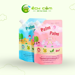 Nước giặt xả hữu cơ cho bé Palm Palm hồng- hương dâu tây 1400g