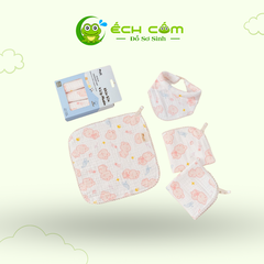 Hộp 3 Khăn Sữa 4 Lớp Muslinx