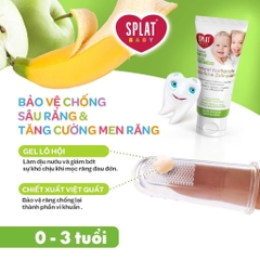 BỘ BÀN CHẢI VÀ KEM ĐÁNH RĂNG TỰ NHIÊN CHO BÉ CAO CẤP SPLAT HƯƠNG TÁO CHUỐI 40ML (0 3 TUỔI) 40Ml