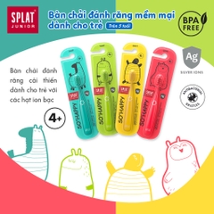 BÀN CHẢI ĐÁNH RĂNG CHO TRẺ EM CAO CẤP SPLAT - Màu vàng