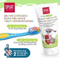 SPLAT KIDS KEM ĐÁNH RĂNG MÙI KEM TRÁI CÂY BÉ 2 - 6 TUỔI 50Ml