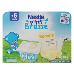 Sữa Chua  Nestle Ptit  Vị  Chuối ( Sét 6 Hộp )