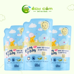 GEL GIẶT XẢ POM POM NEWBORN  DÀNH RIÊNG CHO BÉ SƠ SINH (0 – 12 THÁNG) - TÚI 600ML