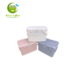 Giỏ Nhựa - Trắng  inochi