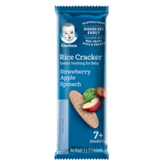 Bánh gạo Gerber vị Dâu táo cải bó xôi