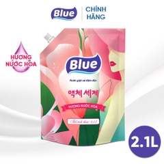 Nước Giặt Xả Blue Đậm Đặc Hương Nước Hoa Túi 2,1L