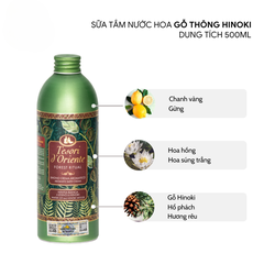 Sữa tắm nước hoa Ý Tesori d'Oriente chính hãng 500ml kèm vòi