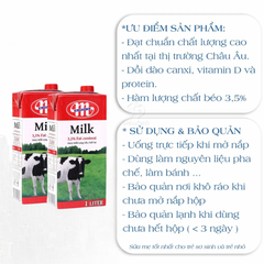 Thùng 12 Hộp Sữa Ba Lan Sữa MLEKOVITA Sữa Tươi Nguyên Kem 1 L Sữa Nhập Khẩu