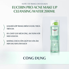 Nước Tẩy Trang Eucerin Dành Cho Da Nhờn Mụn 200ml