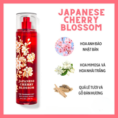 Xịt Thơm Toàn Thân Japanese Cherry Blossom Body Mist Bath & Body Work 236ml