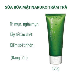 Sữa Rửa Mặt Bùn Chiết Xuất Tràm Trà Naruko 120g