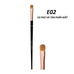 Cọ Phủ Và Tán Phấn Mắt Vacosi E02 (Nhỏ)