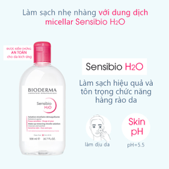 Nước Tẩy Trang Bioderma Dành Cho Da Nhạy Cảm 500ml Sensibio H2O