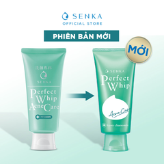 Sữa Rửa Mặt Senka Dành Cho Da Mụn Perfect Whip Acne Care 100g