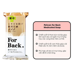 Xà Phòng Trị Mụn Lưng Pelican For Back Medicated Soap 135g
