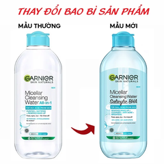 Nước Tẩy Trang làm sạch sâu dịu nhẹ cho mọi loại da - Garnier Micellar Cleansing Water 400ml