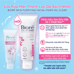 Sữa Rửa Mặt Bioré Làm Sạch Sâu 100g Skin Purifying Facial Foam (Đủ loại)