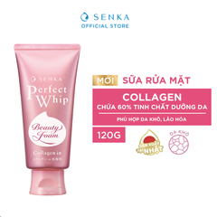 Sữa Rửa Mặt Senka Tạo Bọt Bổ Sung Collagen 120g