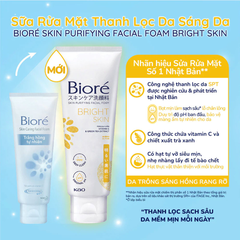Sữa Rửa Mặt Bioré Làm Sạch Sâu 100g Skin Purifying Facial Foam (Đủ loại)