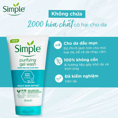 Gel Rửa Mặt Simple Thanh Khiết, Giảm Bóng Nhờn 150ml Purifying Gel Wash