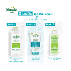 Gel Rửa Mặt Simple Thanh Khiết, Giảm Bóng Nhờn 150ml Purifying Gel Wash