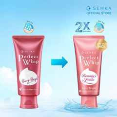 Sữa Rửa Mặt Senka Làm Sạch Sâu & Dưỡng Sáng Hồng 100g Perfect Whip Berry Bright