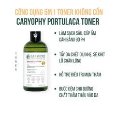 Nước Hoa Hồng Caryophy Ngừa Mụn Kiềm Dầu Giảm Thâm 300ml Portulaca Toner