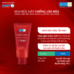 Kem Rửa Mặt Hada Labo Giảm Lão Hóa Sớm 80g Pro-Aging Retinol B3 Cleanser