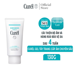 Gel Tẩy Trang Cấp Ẩm Chuyên Sâu Curél Intensive Moisture Care Makeup Cleansing Gel 130g
