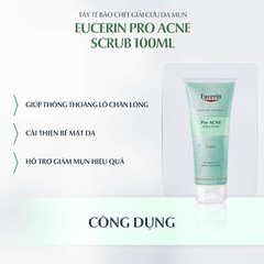 Tẩy Tế Bào Chết Eucerin Dành Cho Da Nhờn Mụn 100ml Pro ACNE Solution Scrub