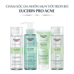 Gel Rửa Mặt Eucerin Cho Da Nhờn Mụn 400ml Pro ACNE Solution Cleansing Gel