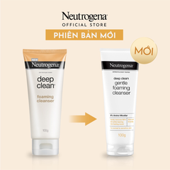 Sữa Rửa Mặt Dịu Nhẹ, Sạch Sâu Neutrogena 175g Deep Clean Gentle Foaming Cleanser