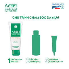 Kem Rửa Mặt Acnes Giúp Ngăn Ngừa Mụn 100g Creamy Wash