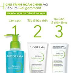 Tẩy Tế Bào Chết Bioderma Dành Cho Da Dầu, Hỗn Hợp 100ml Sebium Gel Gommant