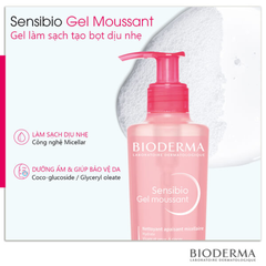 Gel Rửa Mặt Bioderma Tạo Bọt Cho Da Nhạy Cảm 200ml