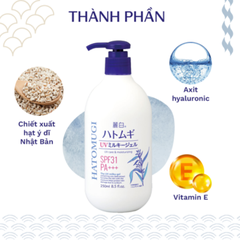 Sữa Dưỡng Thể Chống Nắng - Dưỡng Ẩm Hatomugi SPF31 250ml