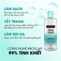 Nước Tẩy Trang Neutrogena Thanh Lọc Và Làm Sạch Sâu 400ml
