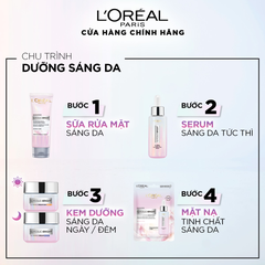 Sữa Rửa Mặt L'Oreal Paris Glycolic Bright Sáng Da 100ml Glycolic-Bright Glowing Daily Cleanser Foam