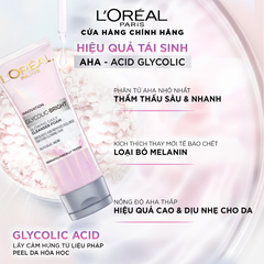 Sữa Rửa Mặt L'Oreal Paris Glycolic Bright Sáng Da 100ml Glycolic-Bright Glowing Daily Cleanser Foam