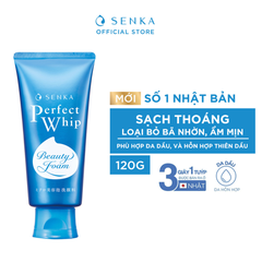 Sữa Rửa Mặt Senka Tạo Bọt Chiết Xuất Tơ Tằm Trắng 120g