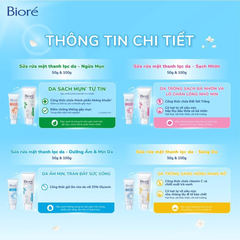 Sữa Rửa Mặt Bioré Làm Sạch Sâu 100g Skin Purifying Facial Foam (Đủ loại)