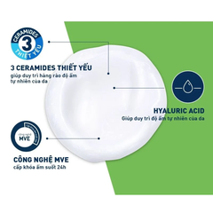 Sữa Rửa Mặt CeraVe Cho Da Thường Đến Khô 473ml Hydrating Cleanser
