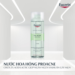 Nước Hoa Hồng Eucerin Dành Cho Da Nhờn Mụn 200ml Pro ACNE Solution Toner