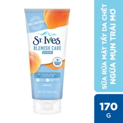 Sữa Rửa Mặt St.Ives Tẩy Tế Bào Chết 170g Acne Control Scrub Apricot