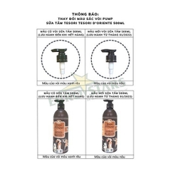 Sữa Tắm Hương Nước Hoa Tesori d'Oriente Hương Mộc Dược 500ml